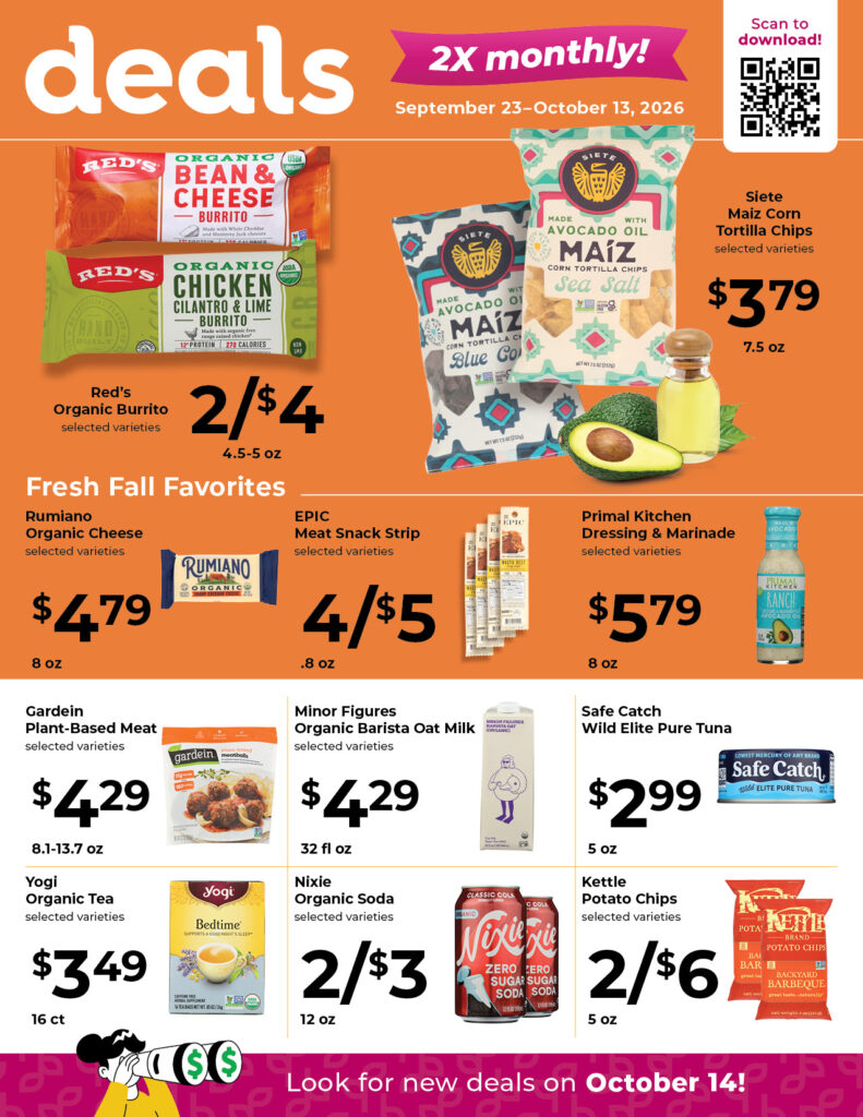2 for $4 Reds Burritos, $4.79 Rumiano Cheese Blocks, $3.49 Yogi Tea, and more